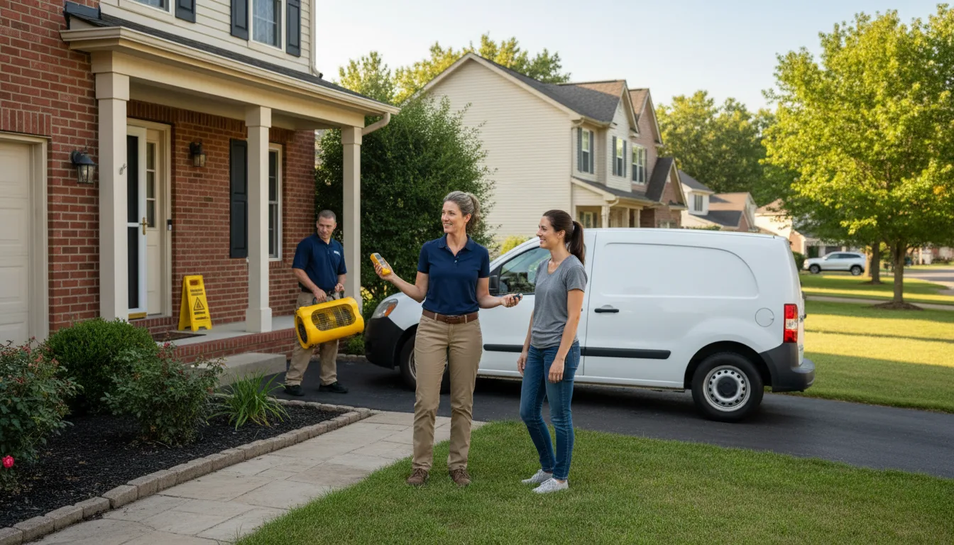 Water restoration image for Mold Remediation in Okawville, IL